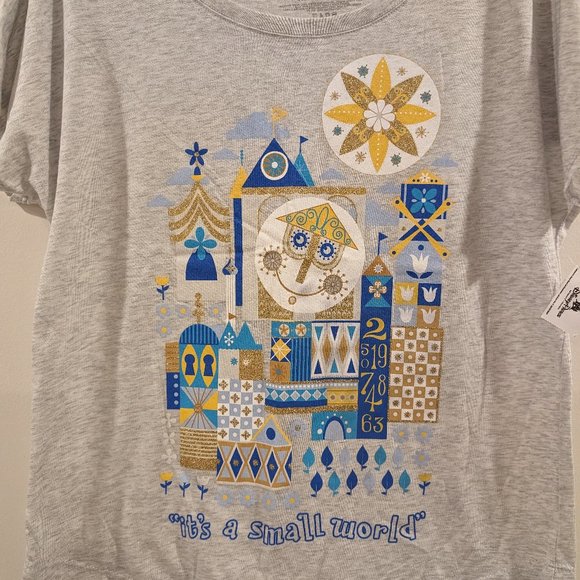 NWT Disney Parks It's a Small World Dolman Top, Size Medium - Picture 2 of 6